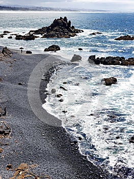 Rugged cliffs at Yaquina Head