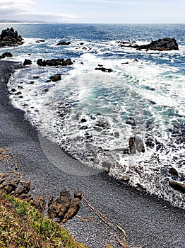 Rugged cliffs at Yaquina Head