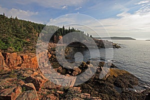 The rugged coast of Acadia National Park, Maine.