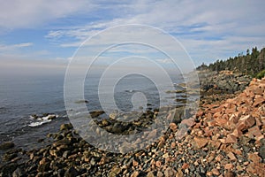 The rugged coast of Acadia National Park, Maine.