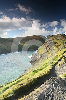 Rugged coast boscastle cornwal