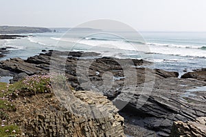 Rugged coastline, Cornwall, UK