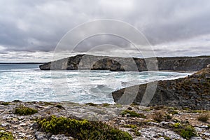 Rugged coastline of Kangaroo Island at Little Sahara