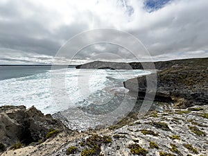 Rugged coastline of Kangaroo Island at Little Sahara