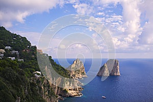 Coastline Cliffs View, Capri Italy photo