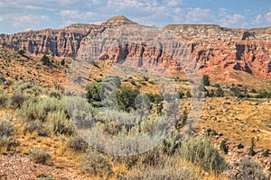 Rugged Country in Rural Wyoming during Summer