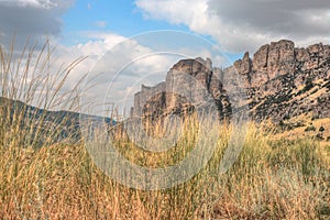 Rugged Country in Rural Wyoming during Summer