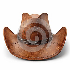 Rugged Cowboy Hat with Western Embellishments. Generative ai photo