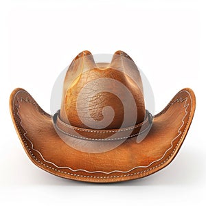 Rugged Cowboy Hat with Western Embellishments. Generative ai photo