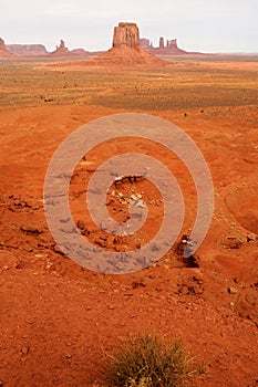 Rugged and Desolate Monument Valley Arizona USA Navajo Nation