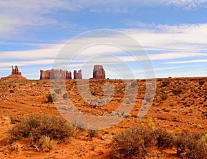 Rugged and Desolate Monument Valley Arizona USA Navajo Nation