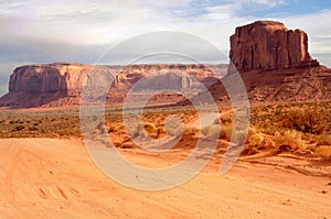 Rugged and Desolate Monument Valley Arizona USA Navajo Nation