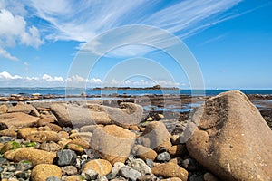 Rugged foreshore.