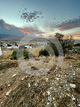 The rugged Greek Landscapes of Paros, Greece