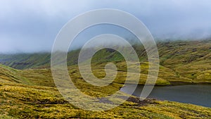 Rugged landscape in Faroe Islands