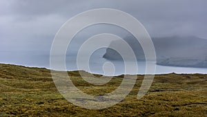 Rugged landscape in Faroe Islands