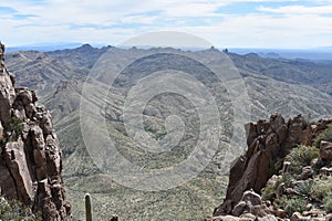 Rugged Landscape at Top of Picketpost Mountain in Arizona