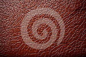 Rugged leather texture complementing a plain, unadorned surface