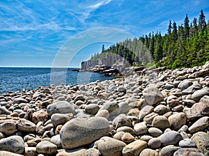 Rugged Maine Coastline in Acadia National Park