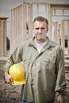 Rugged Male Construction Worker