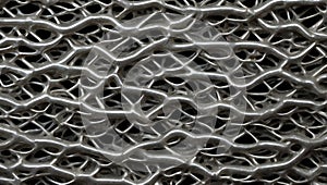 rugged meshed steel for 3d design. ai generated