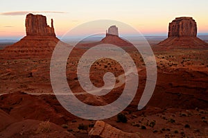 Rugged Monument Valley Arizona USA Navajo Nation