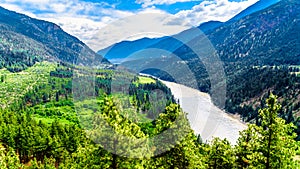 Rugged Mountains along the Fraser River and the Lytton-Lillooet Highway where Highway 12 follows the river for a very scenic drive