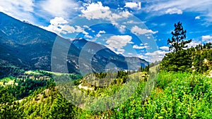 Rugged Mountains along the Fraser River and the Lytton-Lillooet Highway where Highway 12 follows the river for a very scenic drive