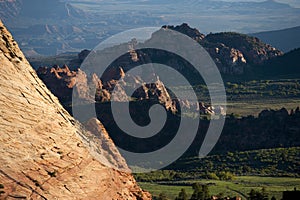 Rugged mountains near Zion National Park, Utah