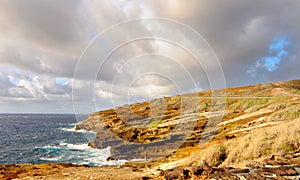 Rugged Oahu coastline