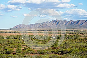 Rugged outback scenery surrounding the Wilpena Pound region of the Flinders Ranges