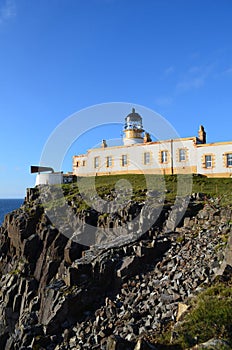 Rugged Rock Cliffs at Neist Point in Scotland