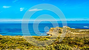 Rugged rocks and steep cliffs of the Cape of Good Hope