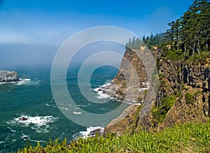 Rugged Rocky Coastline on the Oregon Coast photo