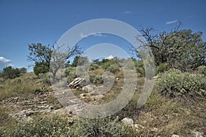 Rugged terrain around the Montezuma Well Cliff Dwellings