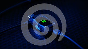 Rugged USB security device with lock icon