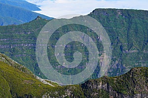 The rugged volcanic peaks of Madeira island, Portugal