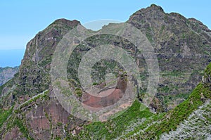 The rugged volcanic peaks of Madeira island, Portugal