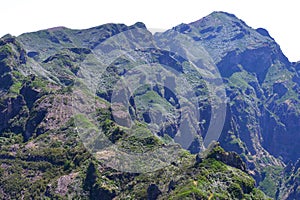 The rugged volcanic peaks of Madeira island, Portugal