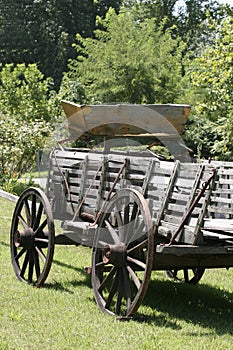 Rugged weathered wagon