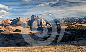 Rugged wilderness of Idaho with valley and mountains