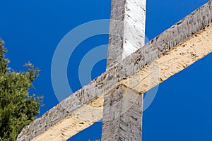 Rugged Wooden Cross photo