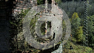 Ruin abandoned on the dolomites