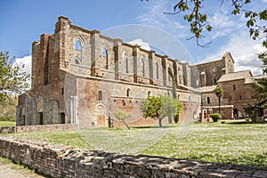 Ruin of  Abbey San Galgano - Toscany, Italy