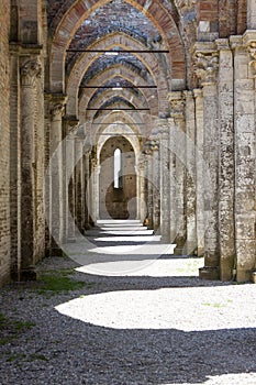 Ruin of  Abbey San Galgano - Toscany, Italy