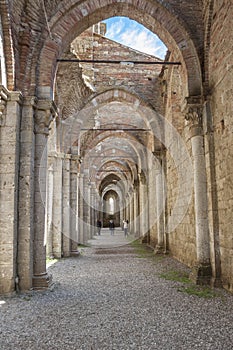 Ruin of  Abbey San Galgano - Toscany, Italy