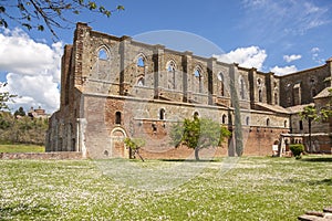 Ruin of  Abbey San Galgano - Toscany, Italy