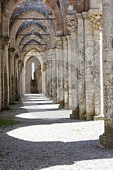 Ruin of  Abbey San Galgano - Toscany, Italy