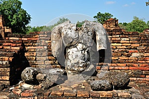 Ruin buddha statue in Sukhothai