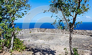 Ruin of Caroline fortification, Terre-de-Haut, Iles des Saintes, Guadeloupe, Kleine Antillen, Caribbean